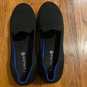 Rothys black size 4 loafers.